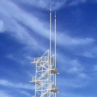 Tour de protection contre la foudre en acier inoxydable Kehua, 15m-80m, pour lignes électriques haute tension