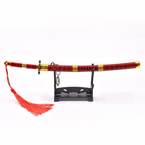 Llavero de espada de anime con funda desplegable de aleación de zinc, modelo Kitetsu III de 22 cm, estilo cosplay de Zoro, para cosplay, de Factory <span class=keywords><strong>Outlet</strong></span> - Product Image 1