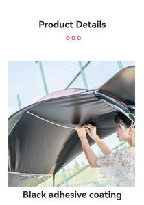 Outdoor wasserdicht transparent benutzer definierte Logo Farben Full Cover Roller Mann Frauen Motorrad Regen Sonne Elektro fahrrad Baldachin Regenschirm - Product Image 3