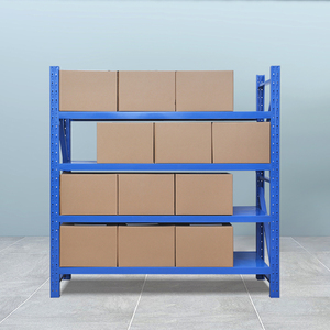 Estantes de almacenamiento de almacén de 4 capas de largo alcance Estantes de servicio medio Estantes de material de acero para uso industrial - Product Image 4