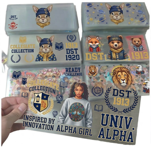 Pegatinas de Transferencia UV 3D Personalizadas con Diseños de Anime y Dibujos Animados para Vasos y Tazas de Resina PET - Product Image 1