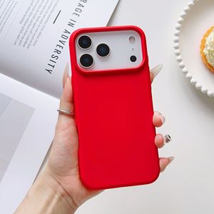 เคสโทรศัพท์ซิลิโคนเหลวแบบแม่เหล็กสำหรับ iPhone 17 PRO MAX 15 สีพื้นเรียบเนียน ป้องกันการตกกระแทก - Product Image 6