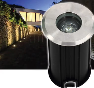 Projecteur extérieur encastré étanche IP65, luminaire de terrasse en acier inoxydable, lampe LED encastrée au sol RGB, éclairage souterrain - Product Image 1