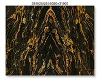 Slab Granit Black Fusion Brazil Cosmic Gold Batu Mewah untuk Meja Dapur & Panel Dinding