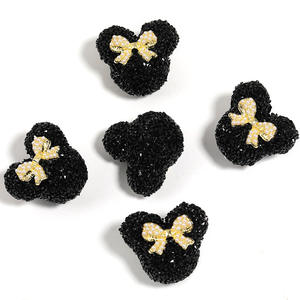 Perles en acrylique colorées en forme de boule de diamant, style moderne, vente en gros, pour la fabrication de bijoux DIY, accessoires, 27x29mm, 11g - Product Image 2