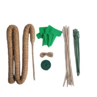 Vente en gros de poteau de mousse en fibre de coco pliable et écologique de 30 pouces Grands totems naturels pour l'escalade de plantes de jardin à la maison