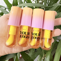 Gloss à lèvres minéral à marque privée, haute qualité, végan, waterproof, longue tenue, hydratant, rouge à lèvres liquide non collant, maquillage transparent