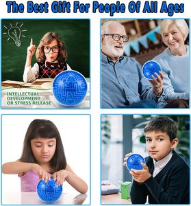 3D Mê Cung Câu Đố Bóng Đồ Chơi Câu Đố Mê Cung Trò Chơi Brain Teaser Trọng Lực Bộ Nhớ Đồ Chơi Cho Trẻ Em Teen & Người Lớn, Bóng Câu Đố Mê Cung Quà Tặng - Product Image 3