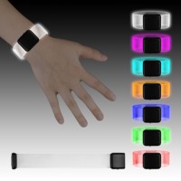 Bracelet lumineux LED en TPU transparent pour événements nocturnes, carnaval, festivals, soirées, fournitures de fête, vente en gros, personnalisable