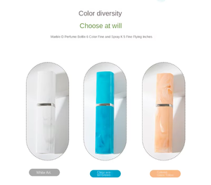 Chinoiserie vuông mô hình đá cẩm thạch 10ml tốt sương rỗng phun chai nước hoa nhựa bao bì mỹ phẩm đóng chai - Product Image 3