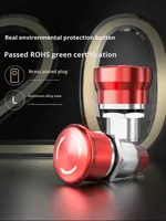 Interrupteur d'arrêt d'urgence HBAN IP65 à tête de champignon 19 mm pour panneaux de contrôle de sécurité industrielle et boutons-poussoirs de machines
