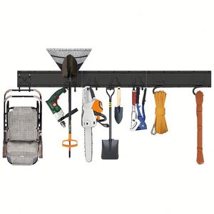 Wall Mount Garage <b>Tool</b> Organizer Yard Garden <b>Tool</b> Storage <b>Rack</b> Organizer Adjustable Garage Organizers Storage for Garden <b>Tools</b> - Product Image 1