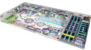 Equipo de parque de trampolín interior de fábrica de diseño personalizado Características divertidas con toboganes ligeros Juegos suaves Piscinas de bolas - Product Image 3