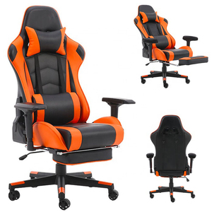 <span class=keywords><strong>Silla</strong></span> de alta calidad para juegos de ordenador, sillón de oficina para juegos de carreras con reposapiés - Product Image 4