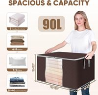 Sacs de rangement pliables personnalisés, grands, de haute qualité, écologiques, modernes, en non-tissé, confortables, pour couettes, couvertures et vêtements