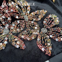 Luxe lourd brodé Sequin maille tissu hauts Cheongsam robes costumes 120gsm non tissé pour sacs mariages accessoires maison jouets