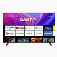 Televisor Inteligente LED QLED sin Marco de 40" 43" 50" 55" 65" 75" 4K 8K Ultra HD, Brillo de 350 cd/m2, Contraste de 12000:1, Android, WiFi