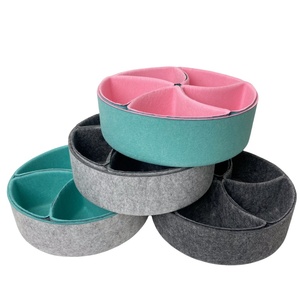 מארגן שולחן עבודה קומפקטי מבד לבד ברמה תעשייתית, קופסת אחסון לשולחן עבודה לארגון ואיחסון מסודר של מגירות משרדיות - Product Image 1