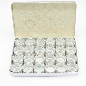 Cajas de almacenamiento rectangulares de aluminio con tapa transparente, organizador de varios tamaños para joyería, abalorios, manualidades, piezas pequeñas | GS1948 - Product Image 1
