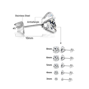 Classic Personality <b>Women</b> Accessories Customizable Stainless Steel Stud <b>Earring</b> <b>for</b> Christmas Gifts - Product Image 4