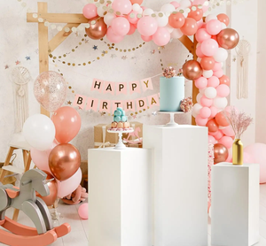 Socle carré en métal décorations de fête de mariage anniversaire bébé douche événement Dessert gâteau affichage pilier socle support ensemble - Product Image 2
