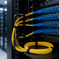Cordon de brassage fibre optique simple mode simplex 0,9 mm 2,0 mm 3,0 mm pour FTTH, centre de données, télécommunications, ODF, CATV