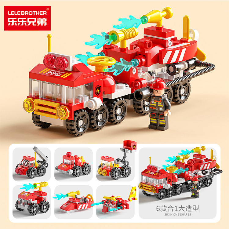 8732-4 mini fire fighting 6 in 1  134pcs