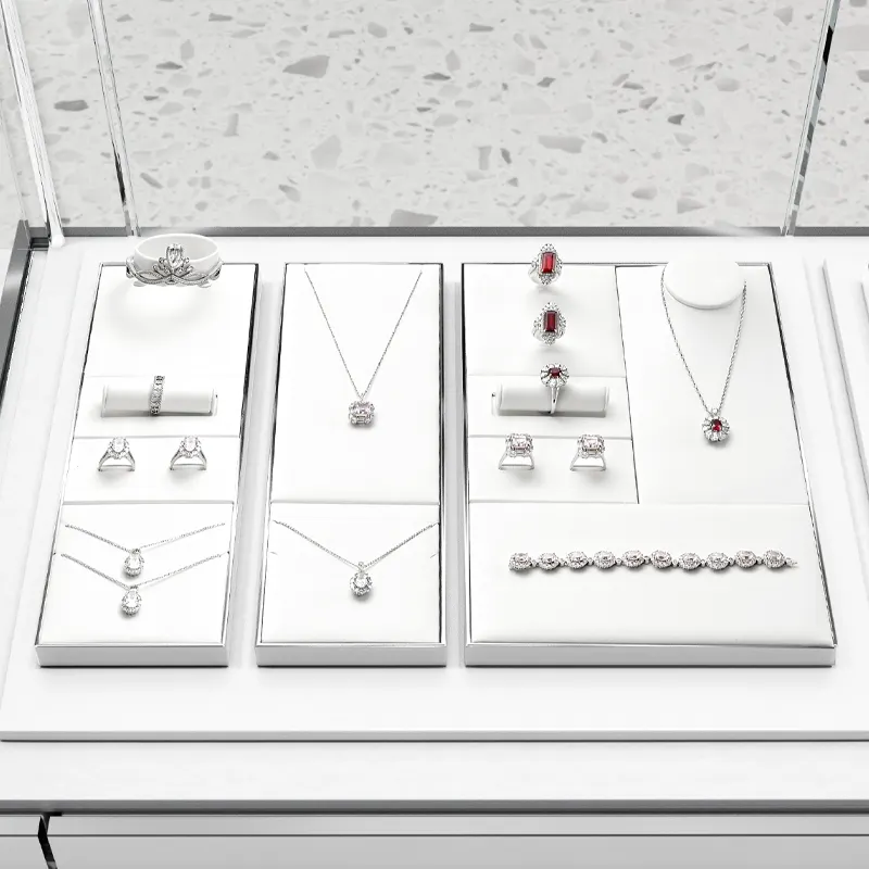 FANXI berdiri tampilan perhiasan DIY asli untuk alat peraga tampilan perhiasan mewah set peraga berdiri perhiasan kustom
