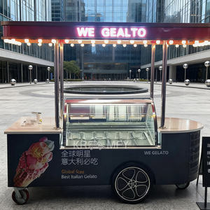 Carrito de comida tipo food truck para gelato, congelador móvil para helados de calle - Product Image 4