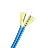 Cable de fibra óptica blindado en espiral dúplex para interiores G652D G657A Cable óptico de 4,8mm y 4/12 núcleos para aplicaciones de tipo FTTH y SM