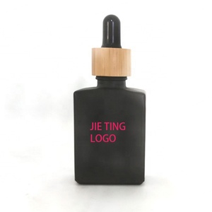 Wholesale Luxury 50ml Glass Perfume Rectangle <b>Bottle</b> with Gold Black Spray <b>Mist</b> Caps - Product Image 5