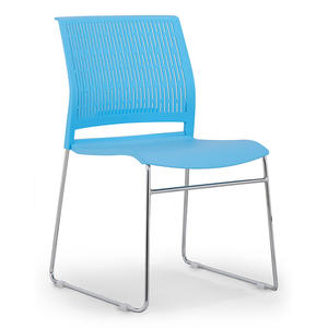 Chaise de visiteur empilable sans accoudoirs à structure métallique pour bureau, formation, personnel et salle de conférence – Offre Spéciale - Product Image 4