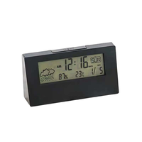 Moderner Minimalismus elektronische Tisch uhr Tisch digitaler Alarm Wohnkultur Zimmer Schlafzimmer Digitales Thermometer Hygrometer mit Uhr