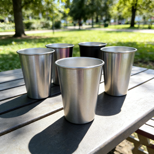 Vasos de Acero Inoxidable Personalizados con Logotipo, Vasos de Metal de 16 oz para Niños, Vasos para Beber, para Acampar, Hacer Senderismo, Leche, Cerveza, Bebidas, Ping Pong - Product Image 1