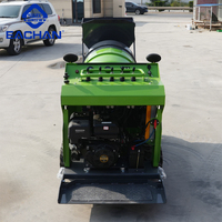 Mini bétonnière compacte à chenilles en caoutchouc, autochargeuse, pour travaux d'ingénierie