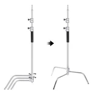 Soporte de luz Magic Leg con barra transversal Soporte de luz tipo C Instalación rápida de película especial y televisión <span class=keywords><strong>Viaje</strong></span> de soporte de pierna mágica - Product Image 3