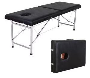 เตียงนวดพับได้สแตนเลสแบบพกพา ราคาโรงงานลดพิเศษ - Product Image 1