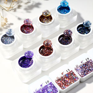 Ensemble de vernis à ongles AILANUO à paillettes magiques 8 couleurs - Super brillant, gel disco réfléchissant, gel de marque personnalisé - Product Image 2