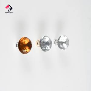 고급 화장대 단일 구멍 디자인 사용자 정의 크기 및 마감을위한 맞춤형 크리스탈 투명 캐비닛 손잡이 캐스트 아크릴 핸들 - Product Image 1