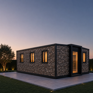บ้านสำเร็จรูป NewGen Tiny Homes แบบโมเดิร์น ขยายได้ ขนาด 20-40 ฟุต บ้านวิลล่าสำเร็จรูปทรงสี่เหลี่ยมผืนผ้า ติดตั้งง่าย ภายใน 1 ปี - Product Image 1