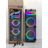 Altavoz Portátil de 10 Pulgadas con Luces Atractivas, Mezclador, para Exteriores, Hogar, Actuaciones en Escenario, Bodas, Bailes, KTV, Audio