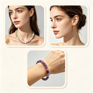 8x12mm 천연석 마노 실린더 튜브 비즈 DIY 쥬얼리 제작 천연석 도매 대량 판매 - Product Image 3