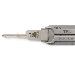 ชุดเครื่องมือช่างกุญแจมืออาชีพ Lishi TE2 2 in 1 สำหรับเปิดล็อคประตูบ้าน  พร้อมอุปกรณ์อ่านกุญแจ  ถอดรหัสกุญแจ  และซ่อมแซมรถยนต์ - Product Image 1