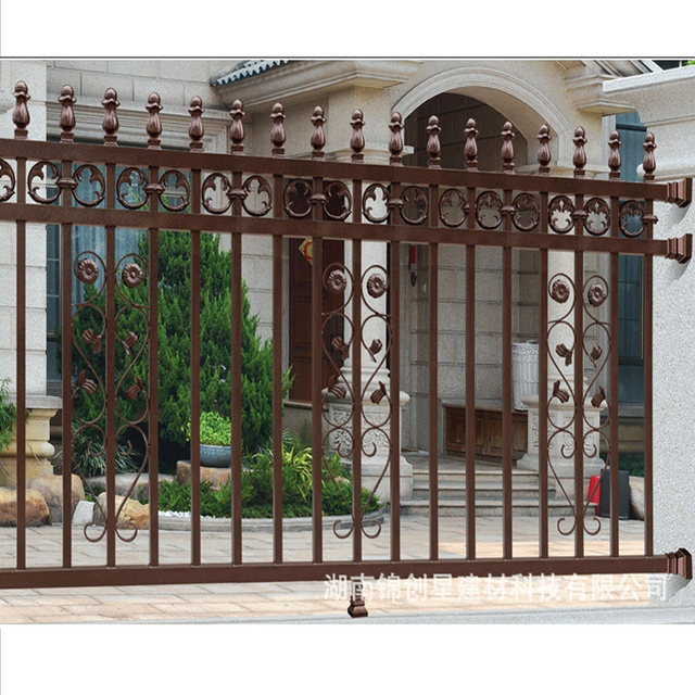 High Quality Customized Aluminium Profile Fence System Ornamental Garden Fence Panel Decorative Steel Balustrades Deck Wall