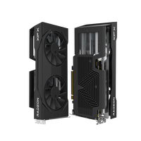 Carte graphique d'occasion Xfx Radeon RX 9060 XT Black Wolf 16 Go GDDR6 Fan PCIe 4.0 DirectX 12 /DP Esports Bureau/Station de travail