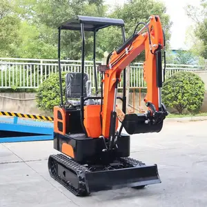 Fournisseur de la Chine petite mini pelle hydraulique Micro Escavatore Digger Bagger 1 tonne avec un prix bon marché