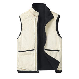 Chaleco cálido de cachemira para hombre, otoño e invierno, con cuello de terciopelo, talla grande, informal, estilo Joker, con logo personalizado. - Product Image 2