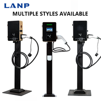 Nueva Estación de Carga de CA de 22KW 32A Montada en Pared para Hogar y Comercio, Cargador de Vehículos Eléctricos Tipo CCS 2 CE OCPP 1.6J con Cable de 5m y Conector de Carga