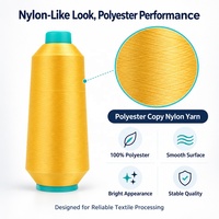 Fil de nylon Polylion multicolores, 100% polyester DTY, 75D/2, haute élasticité, pour chaussettes et gants, fournisseur fiable