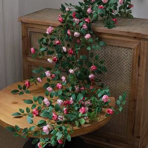 Guirlandes de roses artificielles en soie pour décorations de mariage, style bouquet, fond floral décoratif pour mur - Product Image 1